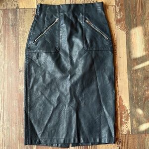 Zara faux leather skirt